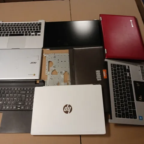 LOT OF ASSORTED LAPTOP AND TABLET SPARE PARTS AND PLASTICS