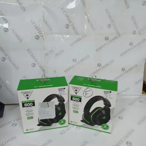 BOX OF ASSORTED TURTLE BEACH HEADSETS FOR XBOX 