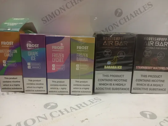 BOX OF APPROX 40 ASSORTED DISPOSABLE VAPES 