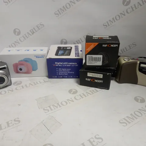 LOT OF 6 CAMERAS & ACCESSORIES
