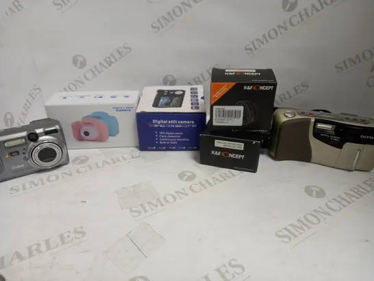 LOT OF 6 CAMERAS & ACCESSORIES