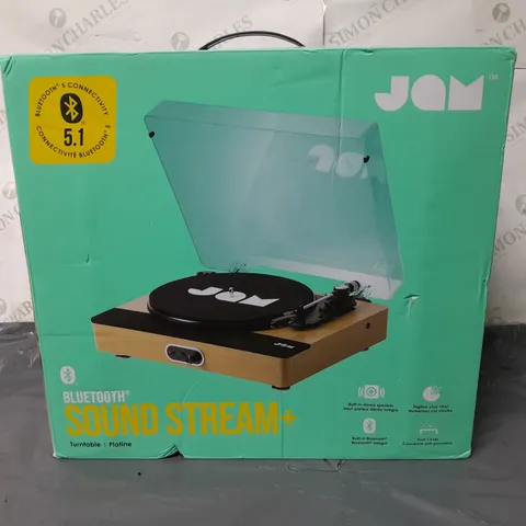 BOXED JAM BLUETOOTH SOUND STREAM+ TURNTABLE