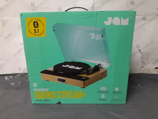 BOXED JAM BLUETOOTH SOUND STREAM+ TURNTABLE