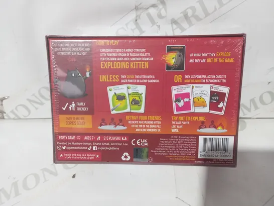 EXPLODING KITTENS ORIGINAL EDITION CARD GAME