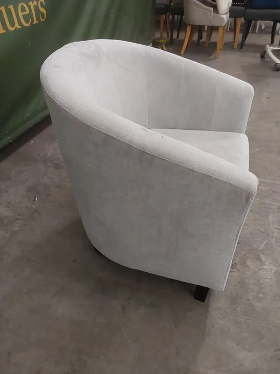 DESIGNER FABRIC UPHOLSTERED ARMCHAIR 