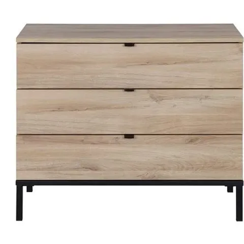 BOXED WEATHERHOLT 3 DRAWER 95CM WIDE CHEST OF DRAWERS (1 BOX)