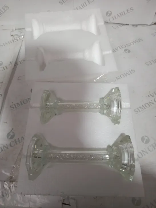 JULIEN MCDONALD SET OF 2 PRE-LIT CANDLE HOLDERS