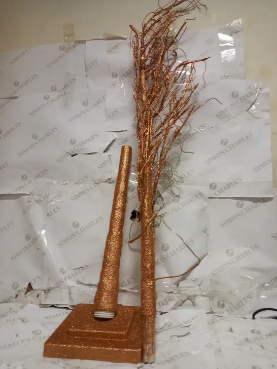 ALISON CORK INDOOR PRE-LIT GLITTER BRANCH TREE 