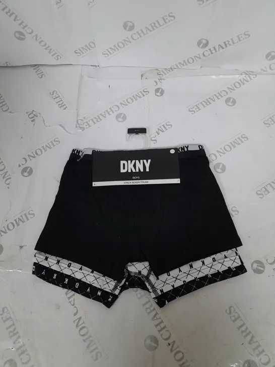 DKNY BOYS 3 PACK BOXER TRUNKS SIZE 8-10 YEARS