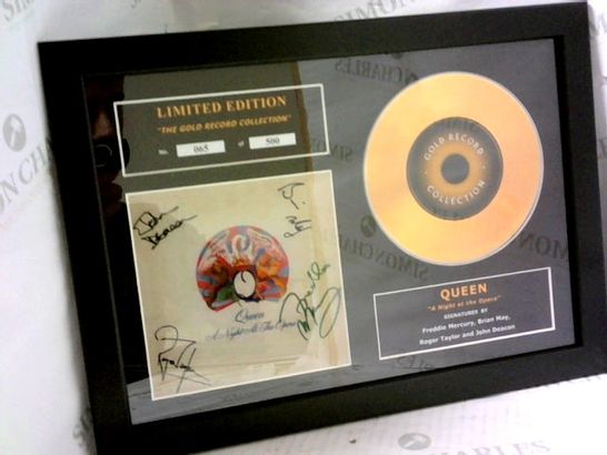 4 ASSORTED MUSIC ARTIST AND CD ARTWORKS TO INCLUDE; SAM FENDER, GUNS N ROSES, QUEEN AND P!NK