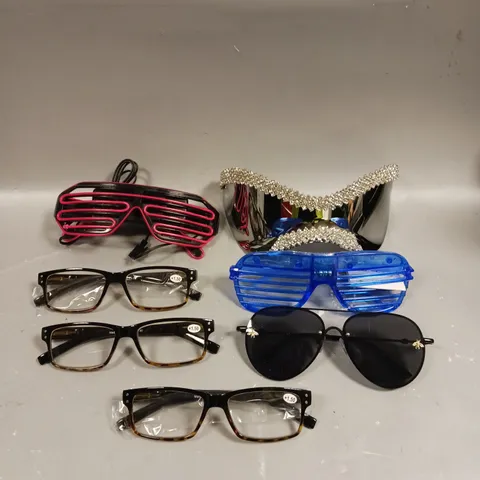 APPROXIMATELY 20 ASSORTED GLASSES/SUNGLASSES IN VARIOUS DESIGNS 