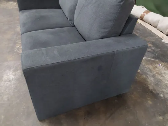 DESIGNER TWO SEATER SOFA CHARCOAL FABRIC 