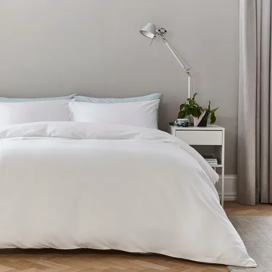 PURE COTTON DUVET COVER WHITE, SIZE NOT SPECIFIED 