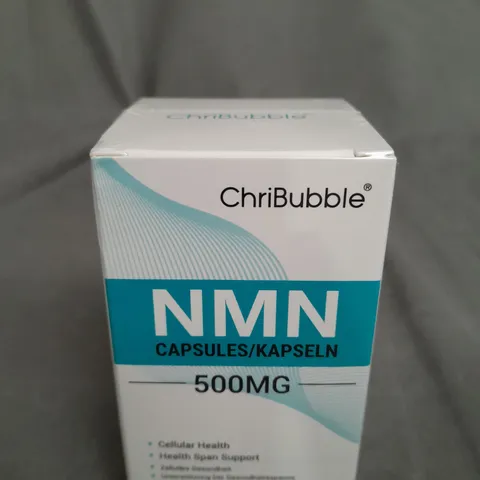 BOXED AND SEALED CHRIBUBBLE NMN CAPSULES 500mg (60 CAPSULES)