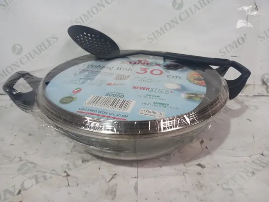 SONEX COOKING WOK W. GLASS LID