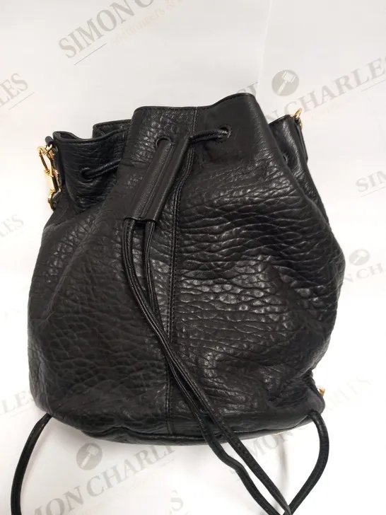 ELIZABETH AND JAMES BLACK LEATHER BAG