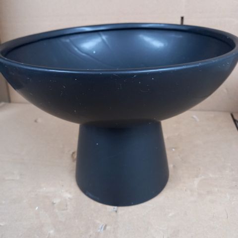 K BY KELLY HOPPEN FOOTED BOWL - BLACK
