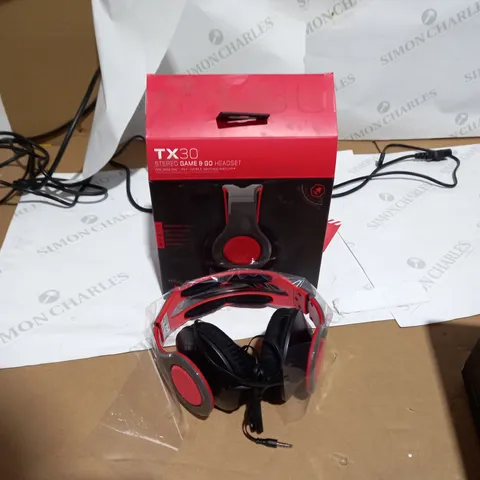 BOXED TX30 STEREO GAME&GO HEADSET 