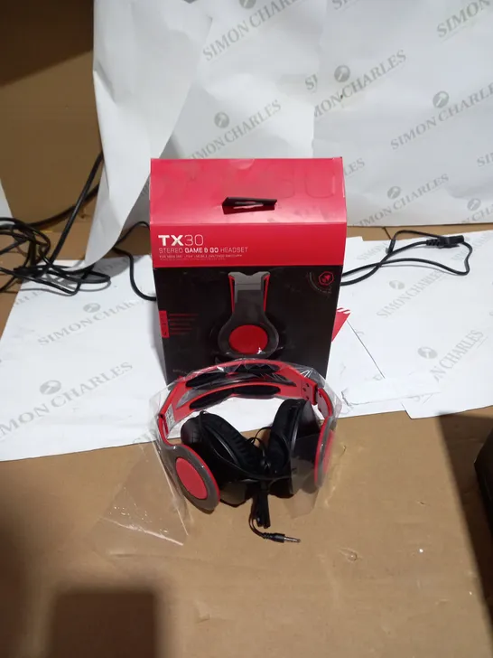 BOXED TX30 STEREO GAME&GO HEADSET 