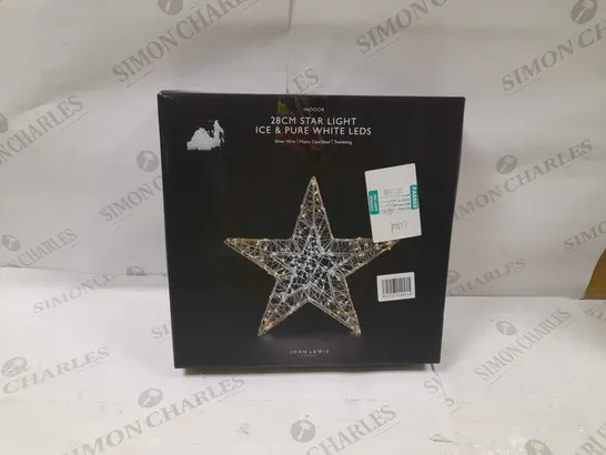 INDOOR 28CM STAR LIGHT-WHITE LEDS