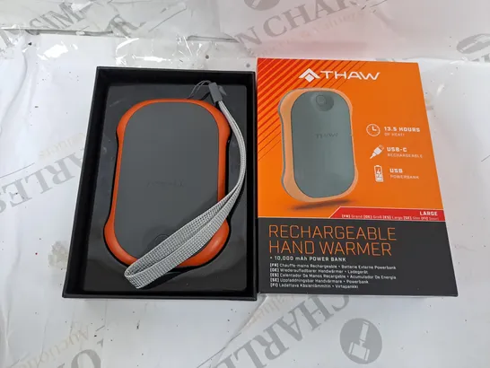 BOXED THAW 10,000MAH HAND WARMER IN GREY