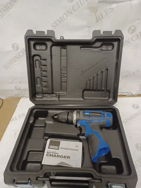 DRAPER STORM FORCE 10.8V CORDLESS HAMMER DRILL