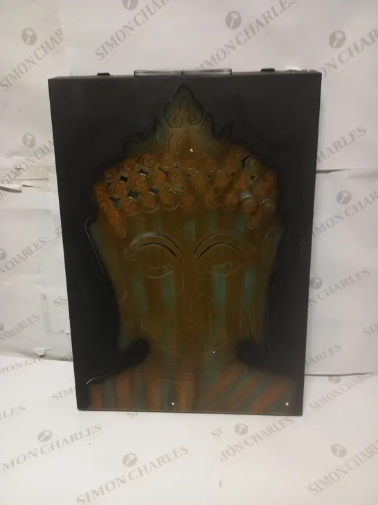 INNOVATORS SOLAR LED PEACEFUL BUDDHA WALL DECOR