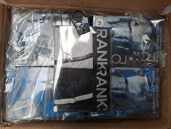 BOX OF APPROX 20 ASSORTED TOM FRANK BOXER SHORTS SIZES VARY 