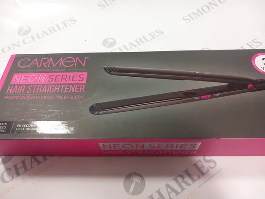 BOXED CARMEN NEON SERIES HAIR STRAIGHTENER 