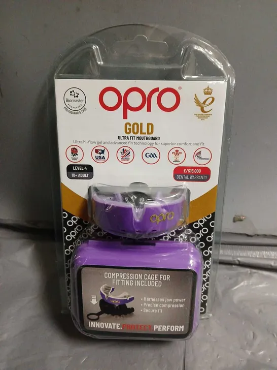 OPRO GOLD ULTRA FIT MOUTHGUARD IN PURPLE