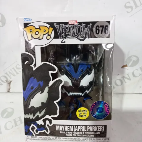 FUNKO POP MARVEL VENOM 676 MAYHEM (APRIL PARER) BOBBLE-HEAD