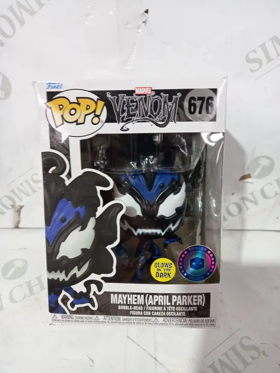 FUNKO POP MARVEL VENOM 676 MAYHEM (APRIL PARER) BOBBLE-HEAD