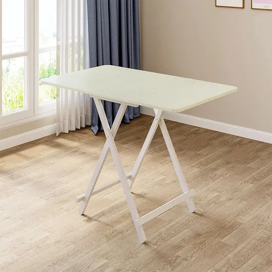 BOXED KRYSTINE METAL BASE DINING TABLE - WHITE (1 BOX)