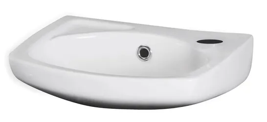 BOXED NUIE MELBOURNE 450MM L 280MM W WHITE VITREOUS CHINA WALL HUNG BASIN (1 BOX)