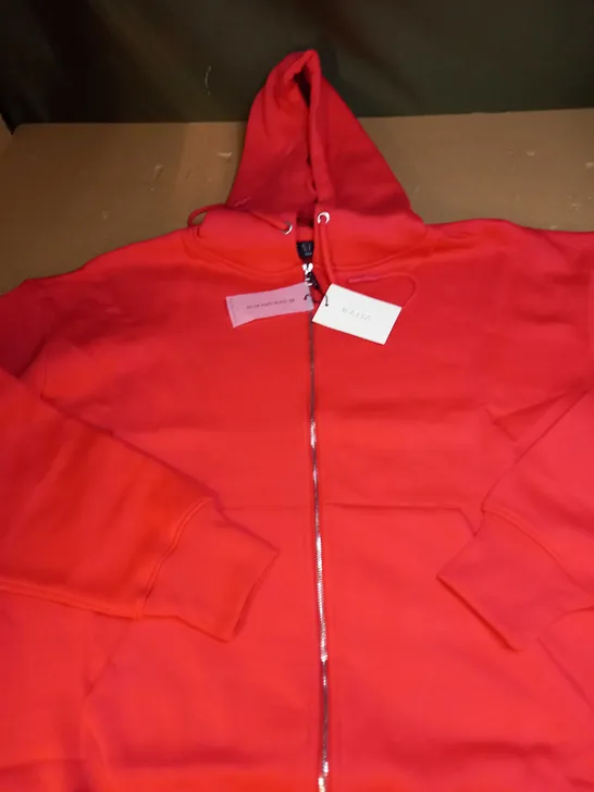 KAIIA OVERSIZED RED HOODIE SIZE 8