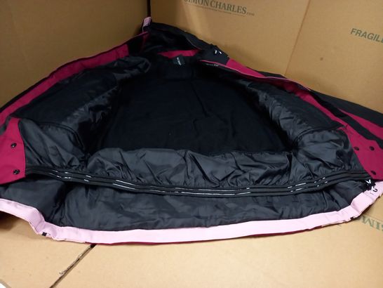 DARE2B BEETROOT/POWDER PINK WINTER SPORTS JACKET - SIZE 12