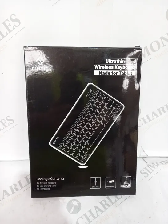 BOXED ULTRATHING WIRELESS KEYBOARD MADE FOR TABLET WITH CASE - BLACK