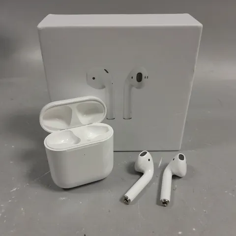 BOXED WIRELESS EARPHONES IN WHITE WITH CHARGING CASE 