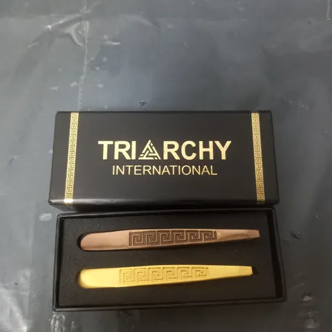 LOT OF 10 TRIARCHY INTERNATIONAL PREMIUM TWEEZER SET