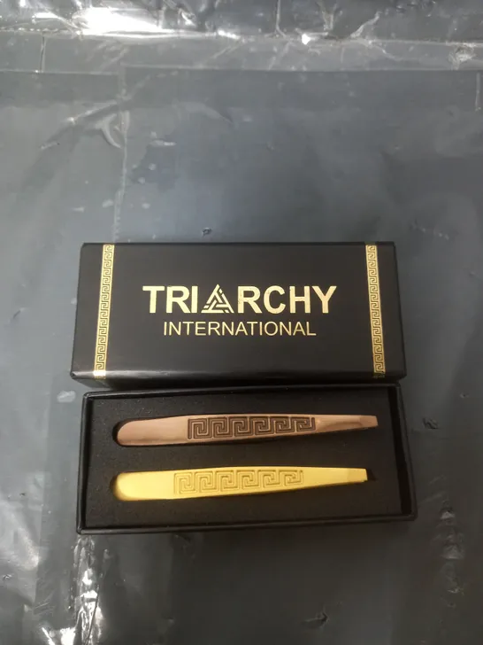 LOT OF 10 TRIARCHY INTERNATIONAL PREMIUM TWEEZER SET