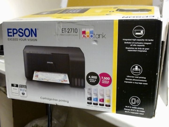 EPSON ECOTANK ET2710 INKJET PRINTER 3106280Simon Charles Auctioneers