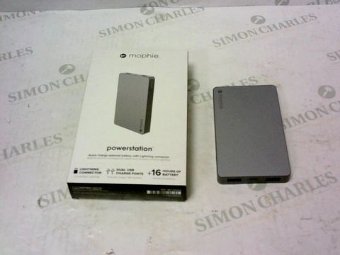 BRAND NEW BOXED MOPHIE UNIVERSAL BATTERY POWERSTATION LIGHTNING 5,000 SILVER