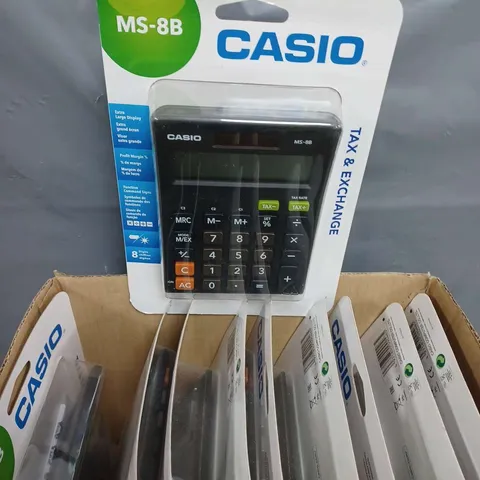 BOX OF 10 CASIO ELECTRONIC CALCULATOR 