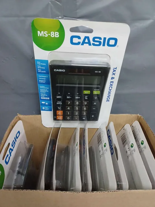 BOX OF 10 CASIO ELECTRONIC CALCULATOR 