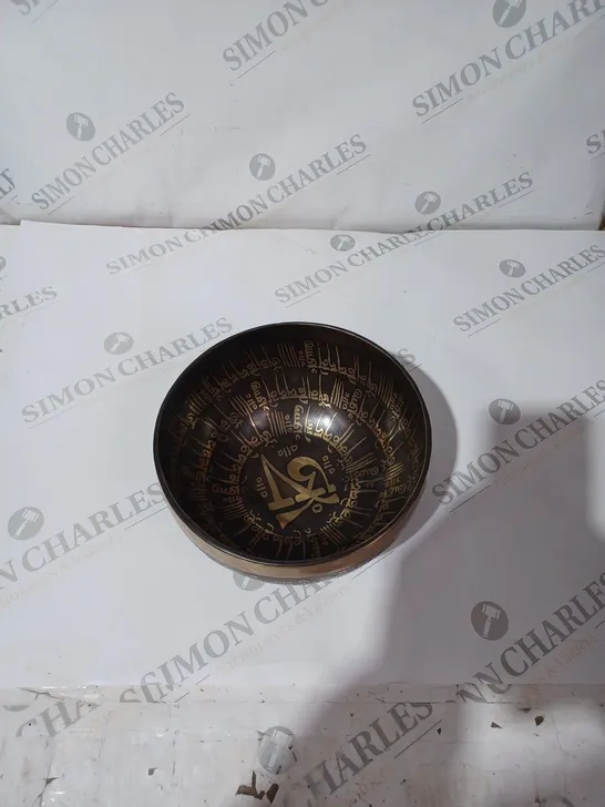 SINGING BOWL TIBET HAND CARVED 