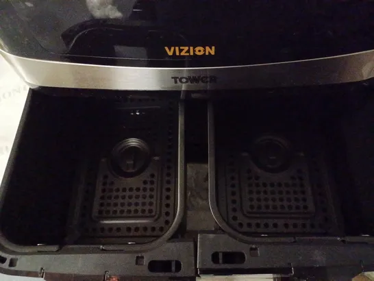 TOWER, T17100, VORTX VIZION 9L DUAL BASKET AIR FRYER