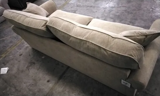 DESIGNER BEIGE FABRIC 2.5 SEATER SOFA