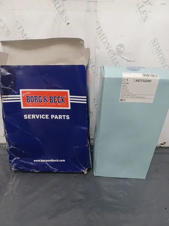 lot of 2 air filters - BORG AND BECK / BLUE PRINT AIR FILTERS 