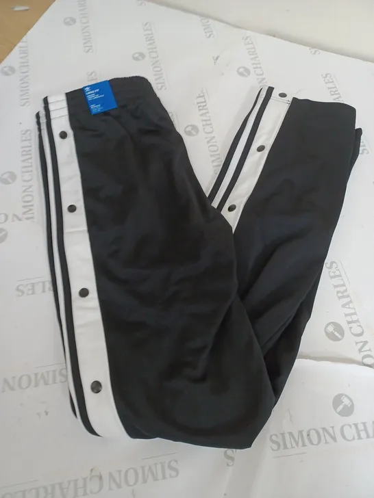 ADIDAS LOOSE FIT BLACK BUTTONED JOGGERS SIZE S