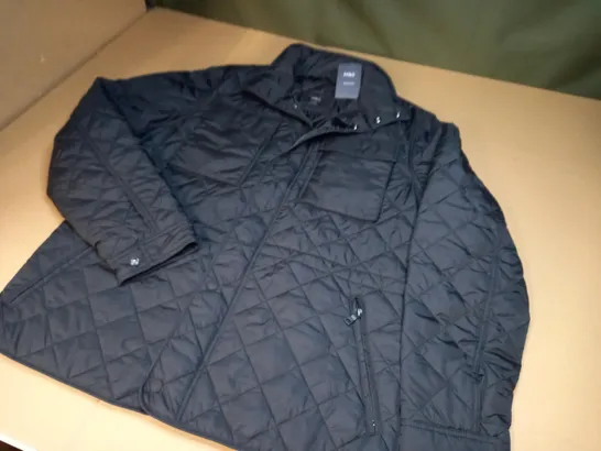 M&S BLACK STORMWEAR COAT - M REG 